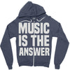 music is the answer Zipper Hoodie