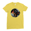 daft yin yang Ladies Fitted T-Shirt