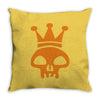 king skull emo club pirate dance music reggae Throw Pillow