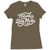 proud dog mom Ladies Fitted T-Shirt