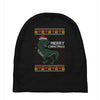 ugly dinosaur merry christmas Baby Beanies