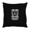 Never Underestimate The Strength Of A Lung Cancer Warrior Throw Pillow
