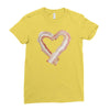 bacon heart Ladies Fitted T-Shirt