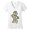 mario text Women's V-Neck T-Shirt