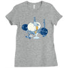 weight lifting accident Ladies Fitted T-Shirt