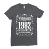 vintage made in 1982 perfectly aged a living legend Ladies Fitted T-Shirt