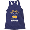 alaska is calling and i must go Racerback Tank