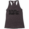 my life feels Racerback Tank