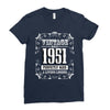 vintage made in 1951 perfectly aged a living legend Ladies Fitted T-Shirt