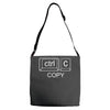 ctrl c Adjustable Strap Totes