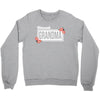 blessed grandma with flower white color Crewneck Sweatshirt