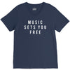 music sets you free V-Neck Tee