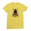 realistic bee Ladies Fitted T-Shirt