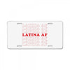 Latina Af License Plate