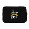 kings are born in 1959 Laptop sleeve