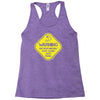 warning may...talking about fishing Racerback Tank