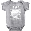 99 problems   fishin' solves all of em Baby Bodysuit