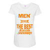 all men are created equal but only the best are born in january 1 Maternity Scoop Neck T-shirt