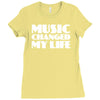 music changed my life Ladies Fitted T-Shirt
