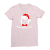 bah hum pug scrooge grinch christmas Ladies Fitted T-Shirt