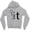 fk it funny college party Zipper Hoodie