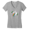 Rainbow Puke Women's V-Neck T-Shirt