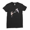swan kick Ladies Fitted T-Shirt