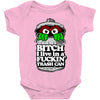 get a job, grouch! Baby Onesie