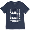 choose your weapon funny V-Neck Tee