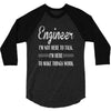 i'm not here to talk 3/4 Sleeve Shirt