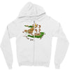 the tree, the raccoon Zipper Hoodie