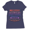 meine tochter ist t&auml;towiert Ladies Fitted T-Shirt