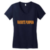 favorite pumpkin Women's V-Neck T-Shirt