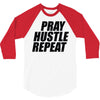 pray hustle repeat 3/4 Sleeve Shirt
