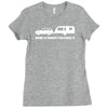 home is where you park it Ladies Fitted T-Shirt