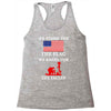 We Stand For The Flag We Kneel For The Fallen Racerback Tank