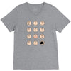 charlie moticons V-Neck Tee
