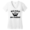 mens beard Women's V-Neck T-Shirt