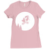 moon alien predator Ladies Fitted T-Shirt