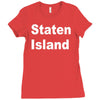 staten island Ladies Fitted T-Shirt