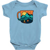coffee and adventure Baby Onesie