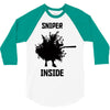 fortnite sniper inside 3/4 Sleeve Shirt
