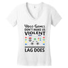 i love video games Women's V-Neck T-Shirt