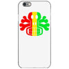 rasta skull and crossbones reggae dub club rave iPhone 6/6s Case