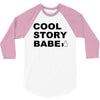 cool story bro t shirt small funny awesome meme nerdy geeky humor frat 3/4 Sleeve Shirt