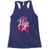 breast cancer awareness hope ribbon heart Racerback Tank