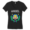 angel christmas Women's V-Neck T-Shirt
