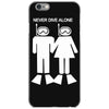 never dive alone scuba diving iPhone 6/6s Case