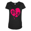 kawaii suki cute heart tee japanese kanji Maternity Scoop Neck T-shirt