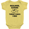 throat punch i win Baby Bodysuit